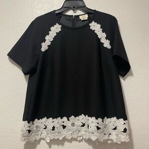 Kate Spade Lace Trim Blouse